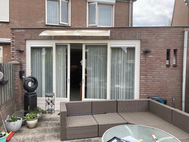 Renovatie schuifpui en terrasoverkapping